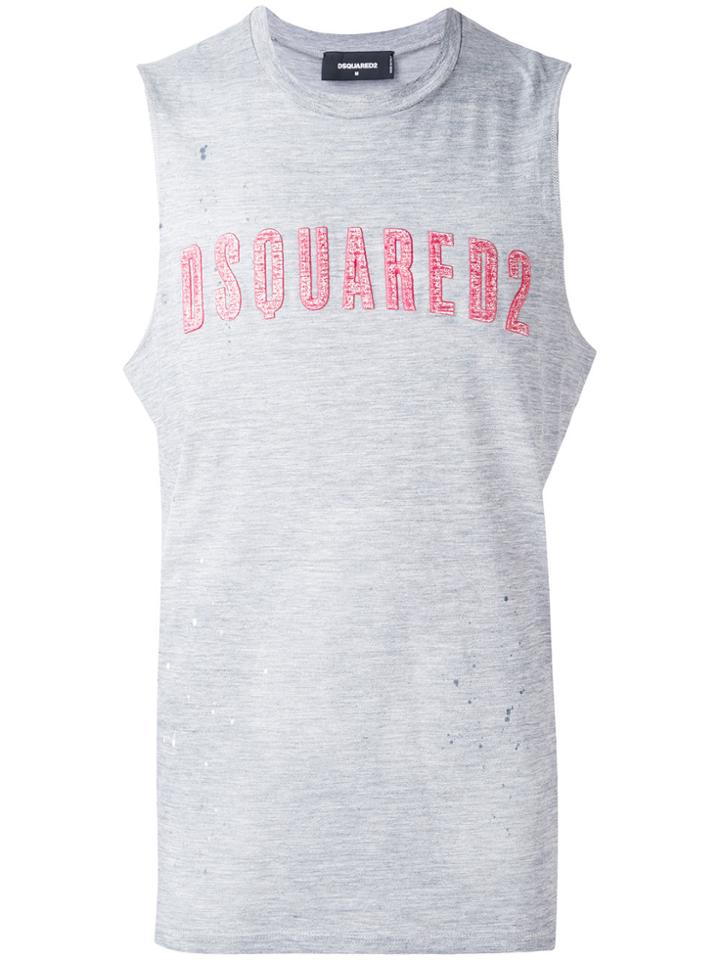 Dsquared2 Logo Tank Top - Grey