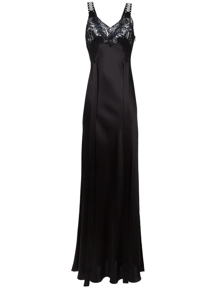 Givenchy Embellished Strap Evening Dress - Black