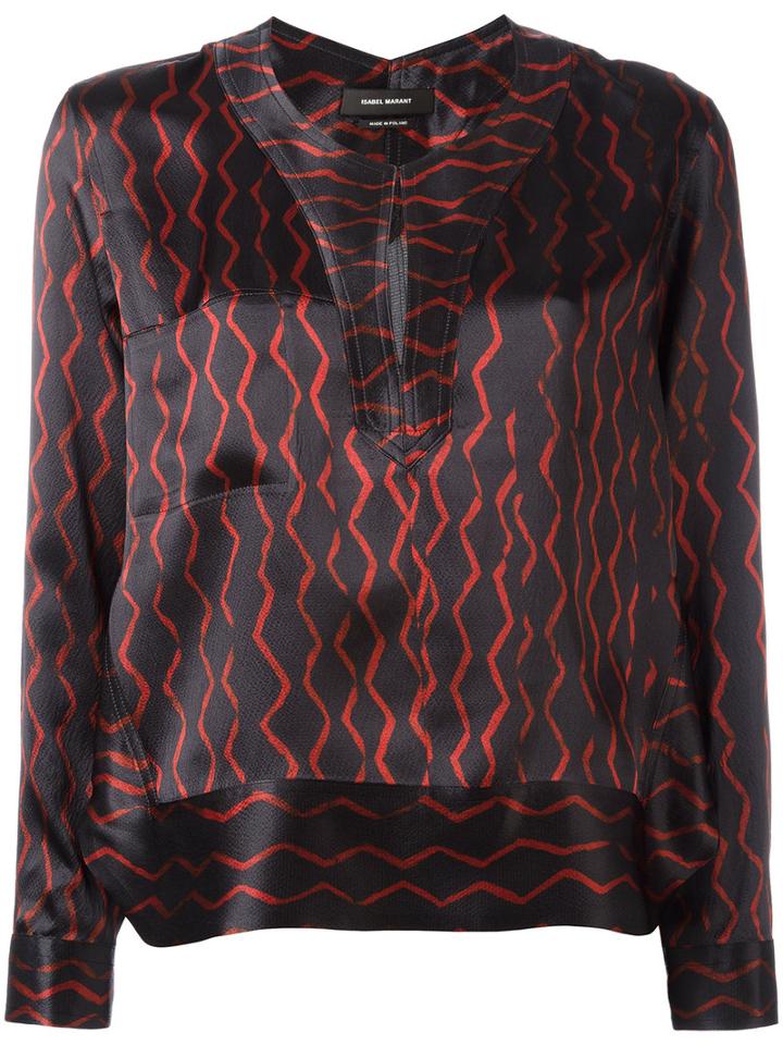 Isabel Marant Simon Blouse, Women's, Size: 38, Black, Silk