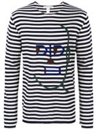 Comme Des Garçons Shirt Striped Sweater - Blue