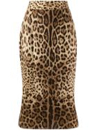 Dolce & Gabbana Leopard-print Skirt - Neutrals