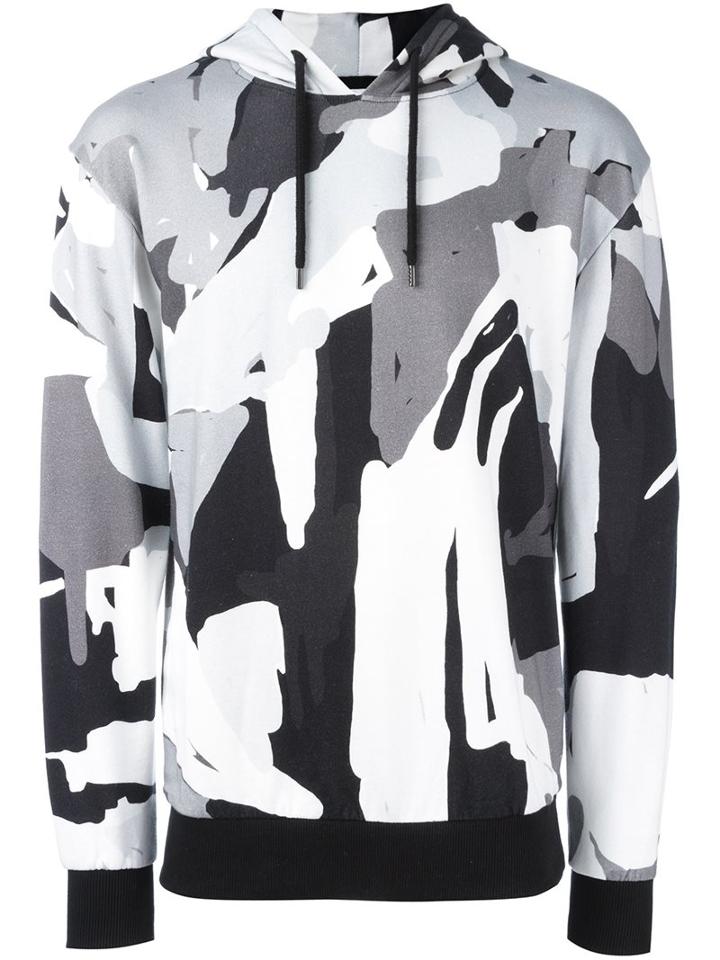 Études Camouflage Print T-shirt, Men's, Size: Small, Black, Cotton/polyester