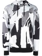Études Camouflage Print T-shirt, Men's, Size: Small, Black, Cotton/polyester