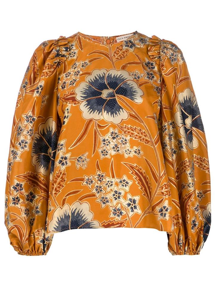 Ulla Johnson Silk Naomi Blouse - Orange