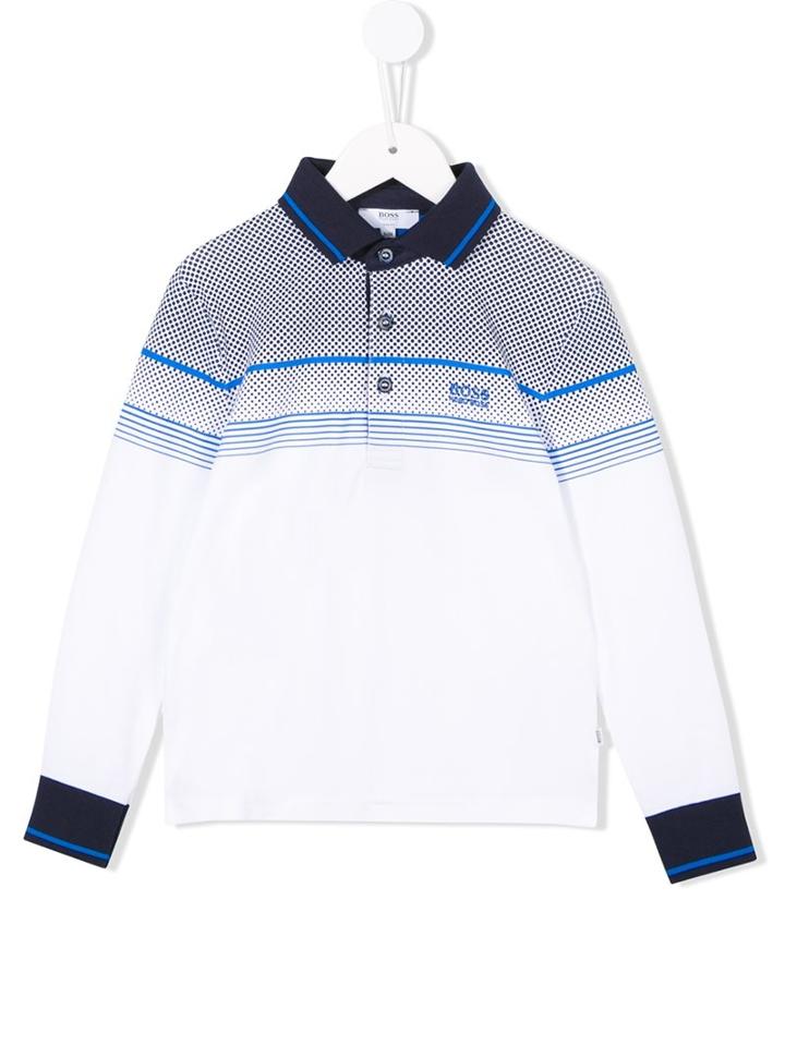 Boss Kids Dot Print Polo Shirt