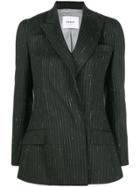 Dondup Pinstripe Suit Jacket - Black