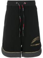 Plein Sport Printed Running Shorts - Black