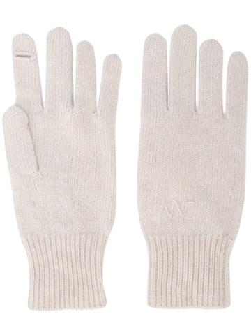 Alexandra Golovanoff Knitted Gloves - White
