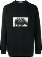 Givenchy Rottweiler Print Sweatshirt, Men's, Size: Small, Black, Cotton