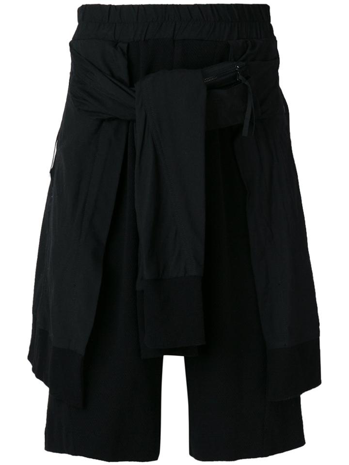 Julius Layered Shorts - Black