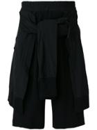 Julius Layered Shorts - Black