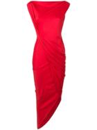 Vivienne Westwood Anglomania Ruched Tube Dress - Red