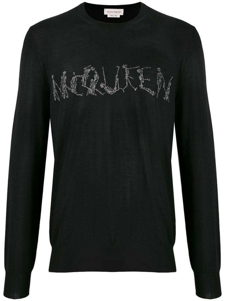 Alexander Mcqueen Dance Skeleton Sweater - Black