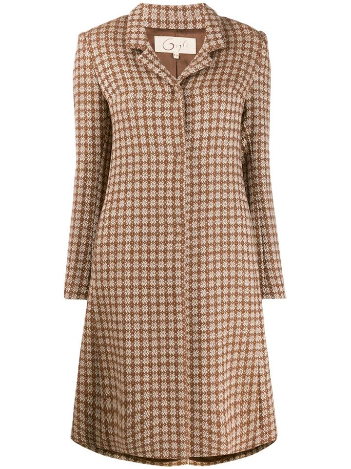 Romeo Gigli Pre-owned Fair Isle Pattern Coat - Brown