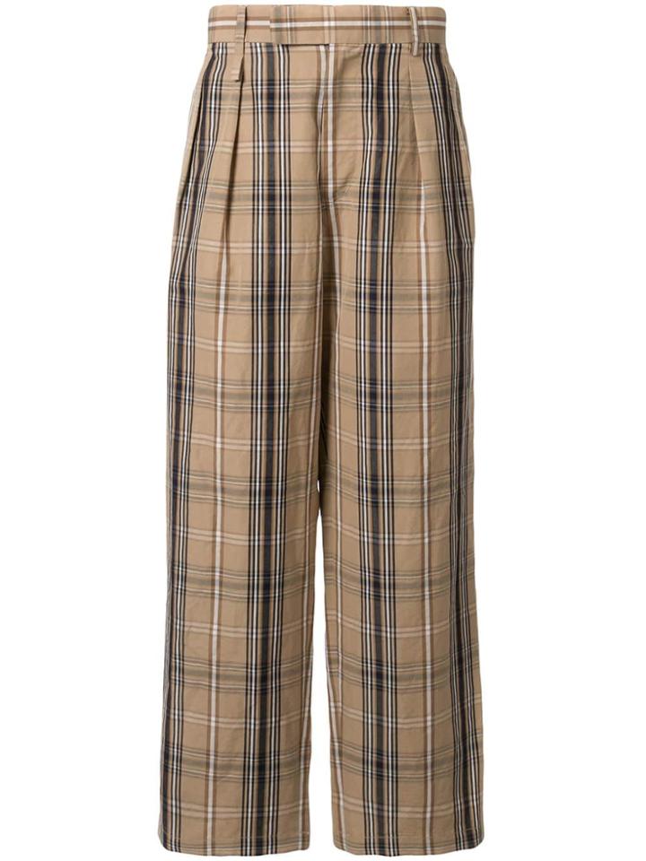 A(lefrude)e Plaid Trousers - Brown