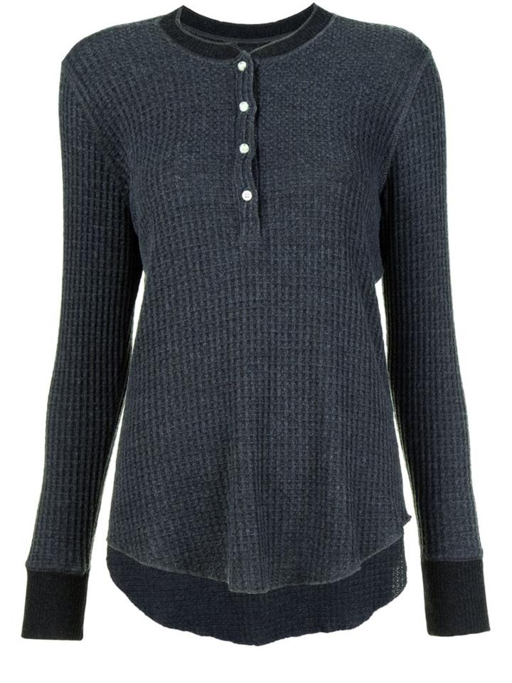 Nsf Henley Jumper, Women's, Size: Small, Grey, Polyester/viscose/spandex/elastane