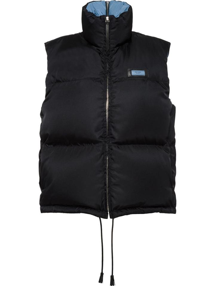 Prada Nylon Garbadine Puffer Vest - Black