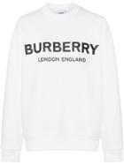 Burberry Logo Print Sweatshirt - A1464 White