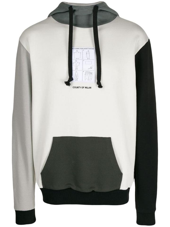 Marcelo Burlon County Of Milan Colour Block Hoodie - White