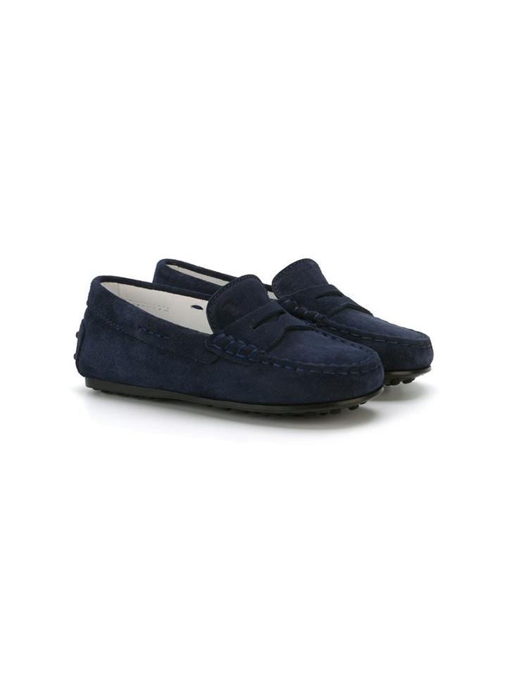 Tod S Kids Round Toe Slippers, Boy's, Size: 20, Blue