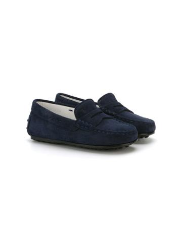 Tod S Kids Round Toe Slippers, Boy's, Size: 20, Blue