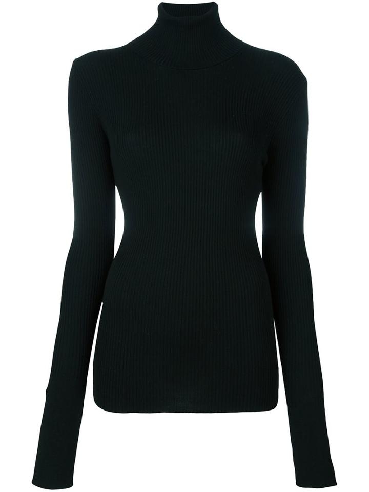 Barbara Bui Roll Neck Knitted Blouse, Women's, Size: Small, Black, Wool