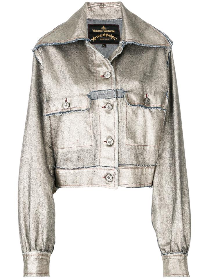 Vivienne Westwood Anglomania Metallic Fitted Jacket