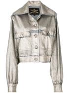Vivienne Westwood Anglomania Metallic Fitted Jacket