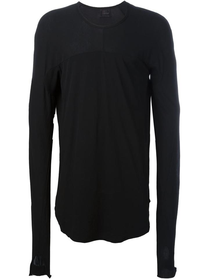 Lost & Found Ria Dunn Inset Long Sleeve Jumper, Men's, Size: Large, Black, Cotton