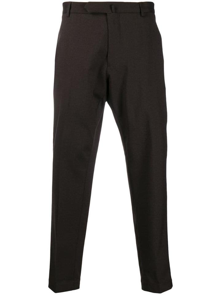 Dell'oglio Tailored Cropped Trousers - Brown
