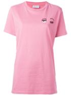 Chiara Ferragni Flirting Long T-shirt, Women's, Size: Small, Pink/purple, Cotton