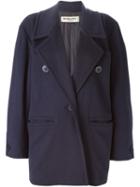 Yves Saint Laurent Vintage Oversized Coat, Women's, Size: 40, Blue