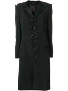 Yohji Yamamoto Toggle Longline Coat - Black