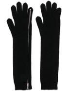 Dsquared2 Zipped Knit Gloves - Black