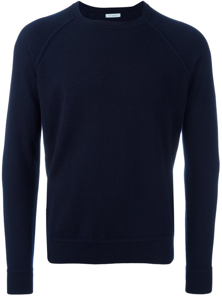 Malo Crew Neck Jumper, Men's, Size: 48, Blue, Cashmere