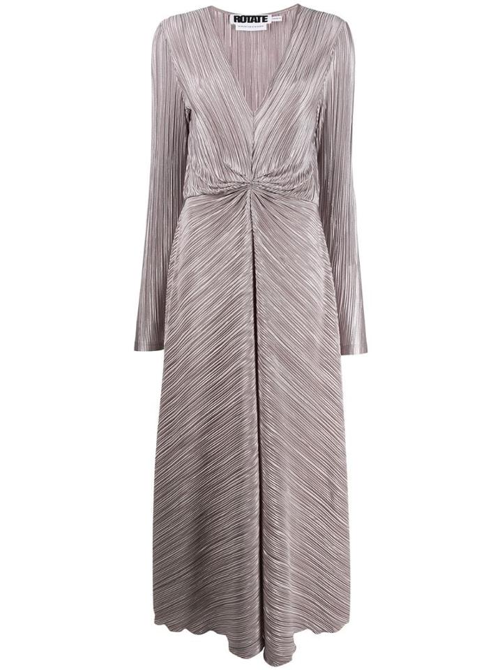 Rotate Micro-pleated Dress - Purple