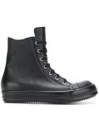 Rick Owens Lace Up Military Boots - Black