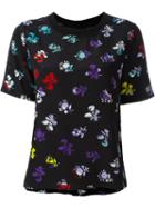 Diane Von Furstenberg Dayle T-shirt, Women's, Size: L, Black, Silk