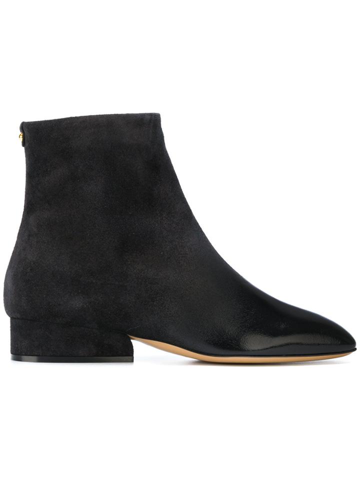 Salvatore Ferragamo Polished Toe Boots - Black