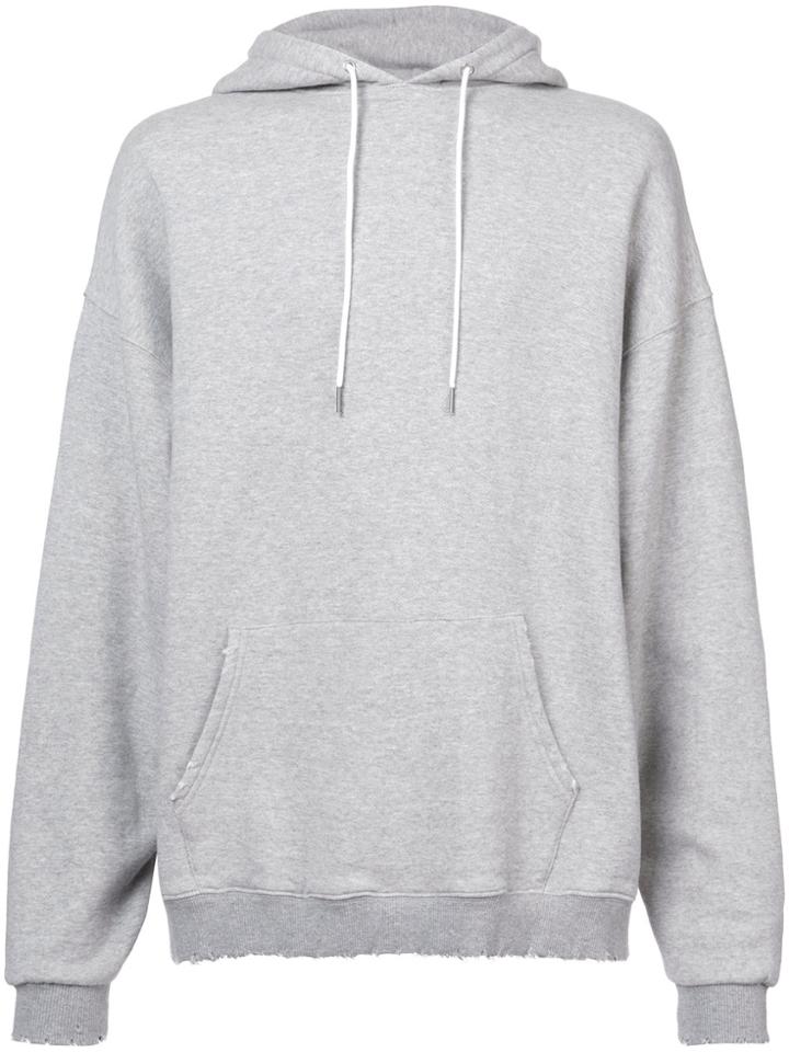 R13 Distressed Hoodie - Grey