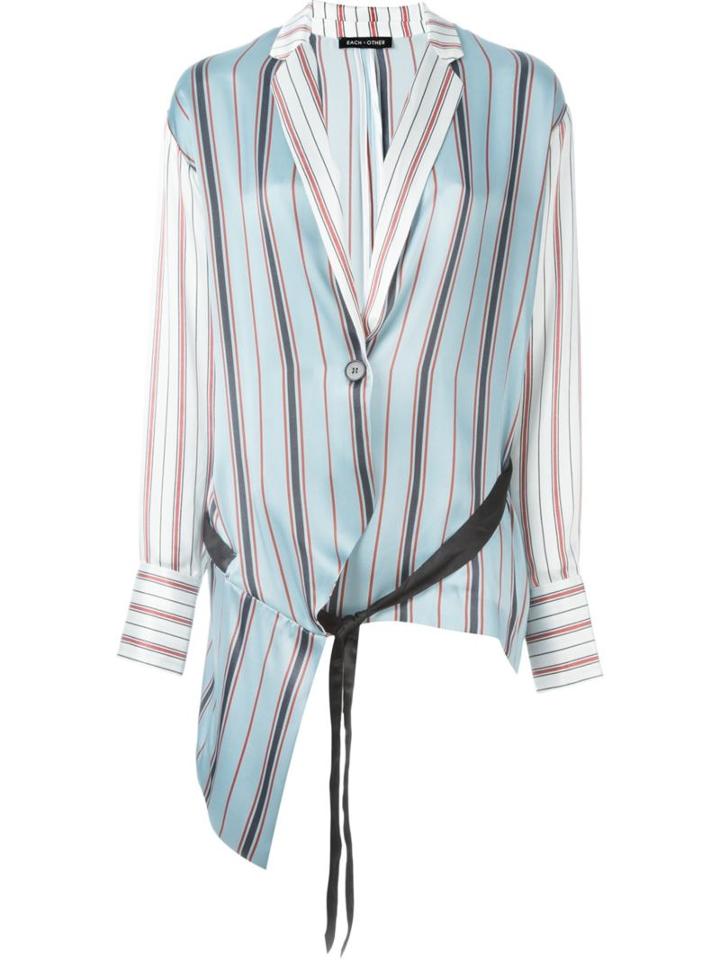 Each X Other Striped Pyjama Style Blazer
