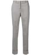Fabiana Filippi Cuff Cropped Trousers - Grey