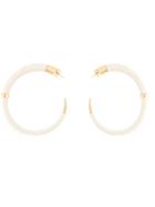 Aurelie Bidermann Caftan Moon Hoop Earrings - Nude & Neutrals
