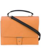 Pb 0110 - Top Handle Tote - Women - Calf Leather - One Size, Yellow/orange, Calf Leather