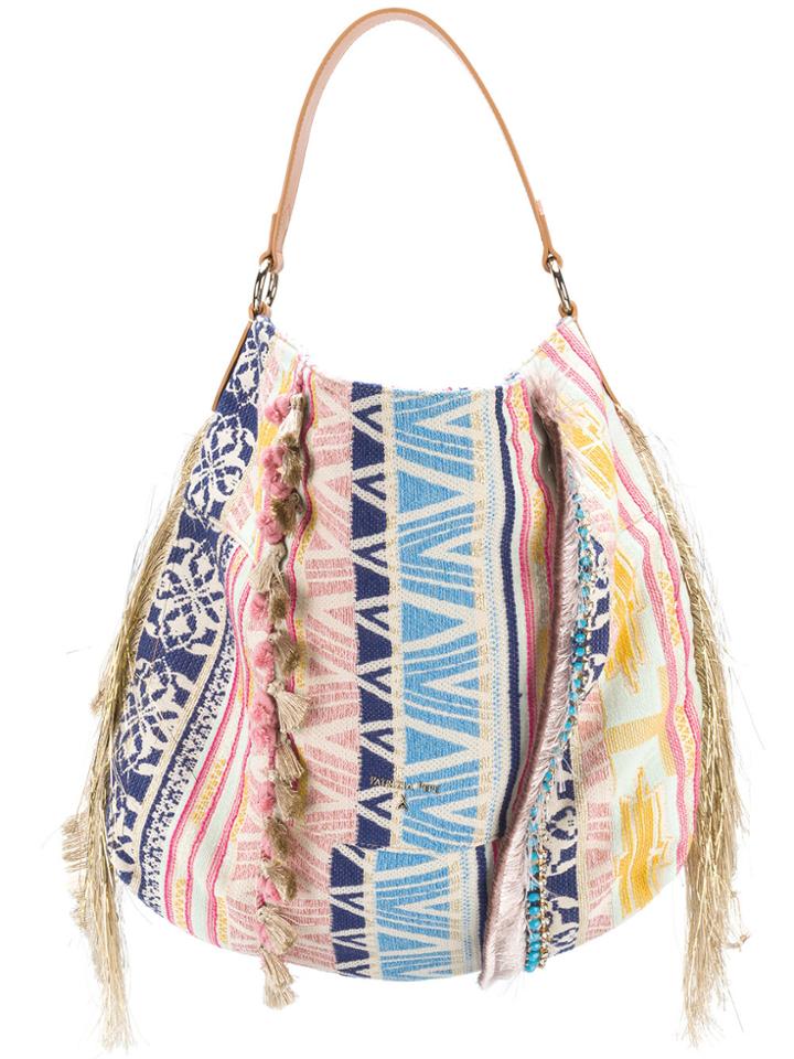 Patrizia Pepe Fringed Tote Bag - Multicolour