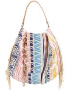 Patrizia Pepe Fringed Tote Bag - Multicolour