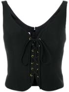 Moschino Pre-owned 1990's Corset Top - Black