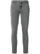 J Brand Zion Cropped Trousers, Women's, Size: 31, Grey, Cotton/spandex/elastane