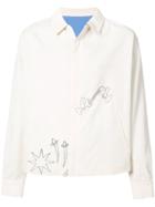 The Elder Statesman Zipped Jacket - White