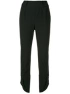 Kitx Wrap Style Cropped Trousers - Black